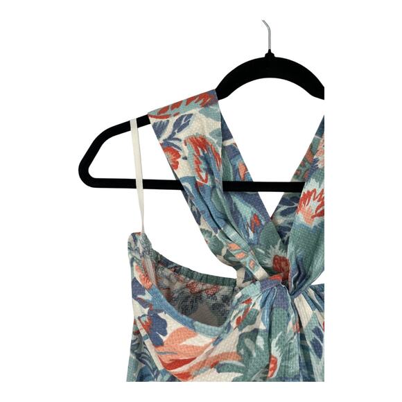 Faherty dress Bay Twist sleeveless halter midi floral size Medium M - Picture 4 of 8